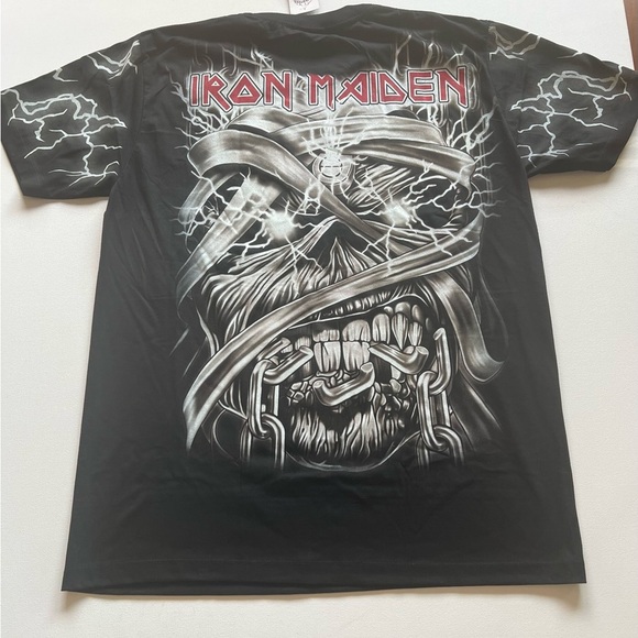 Iron Maiden All Over Print Shirt Large Heavy Metal Rock Band R Shirt Eddi (G4) - Picture 5 of 7